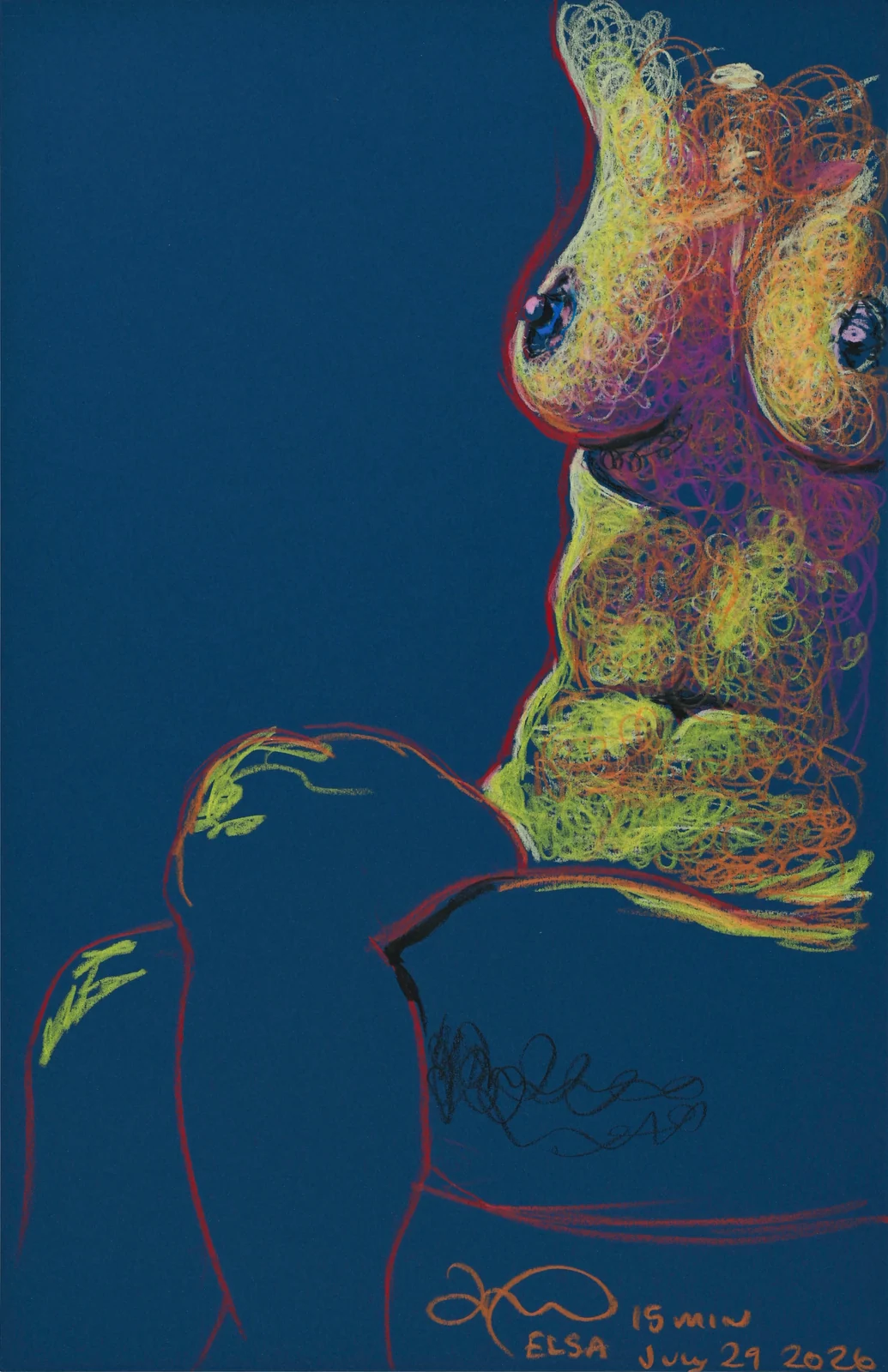 Lying-side figure, side view by Riley Adamson