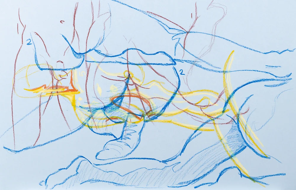 Gesture sheet by Riley Adamson