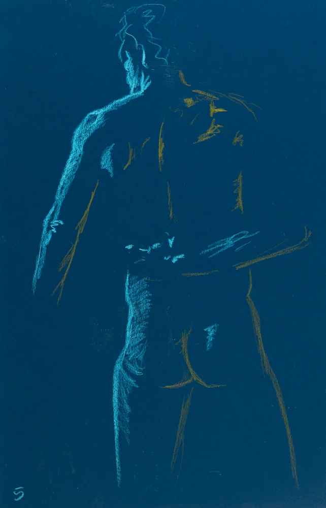 Standing figure, back view by Riley Adamson