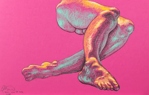 Lying-side figure by Riley Adamson