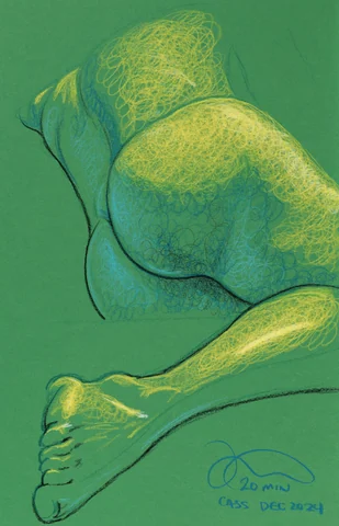 Lying-side figure by Riley Adamson