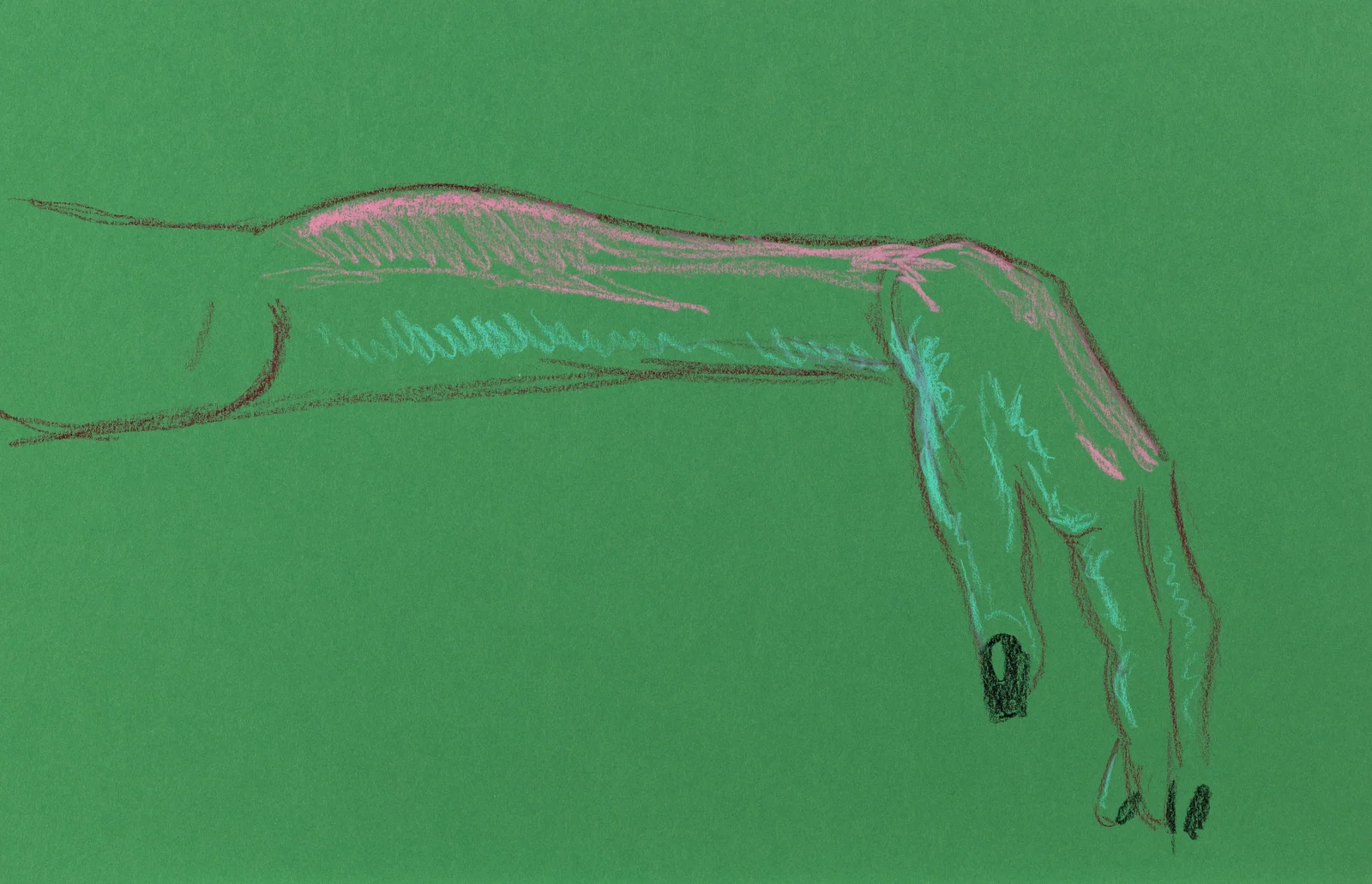 Seated figure, front view by Riley Adamson