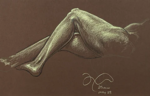 Lying-side figure, side view by Riley Adamson