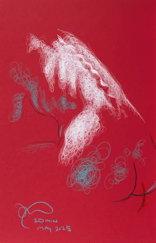 Seated figure, side view by Riley Adamson