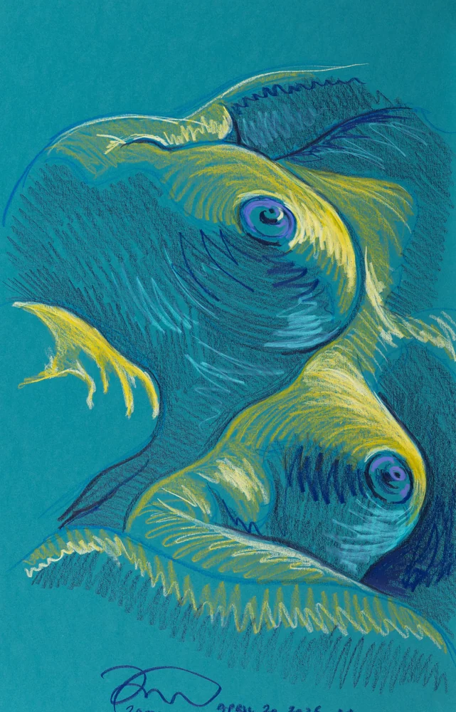 Lying-side figure, front view by Riley Adamson