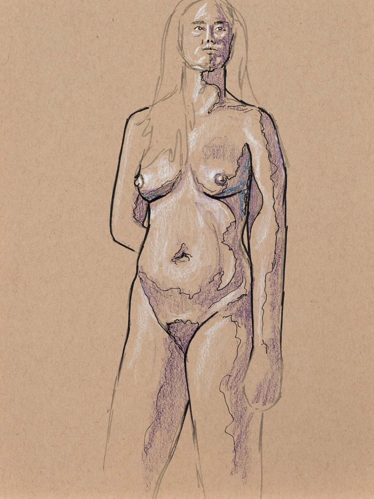 Standing figure, front view by Riley Adamson