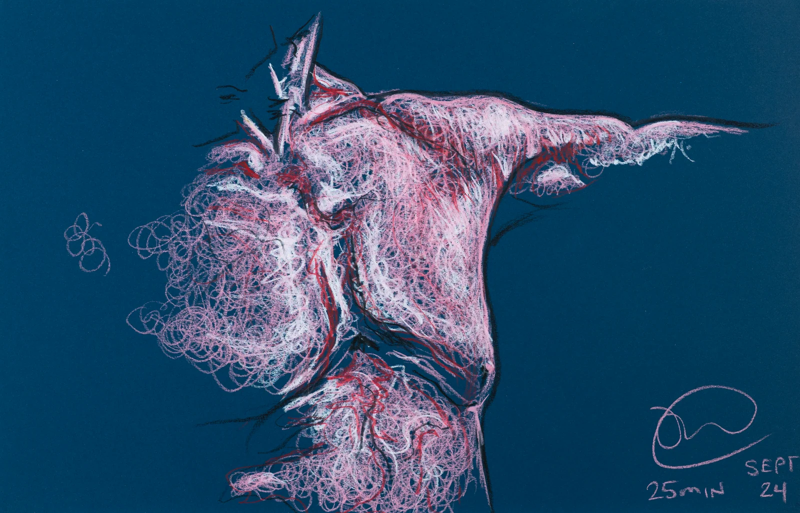 Figure drawing, front view by Riley Adamson
