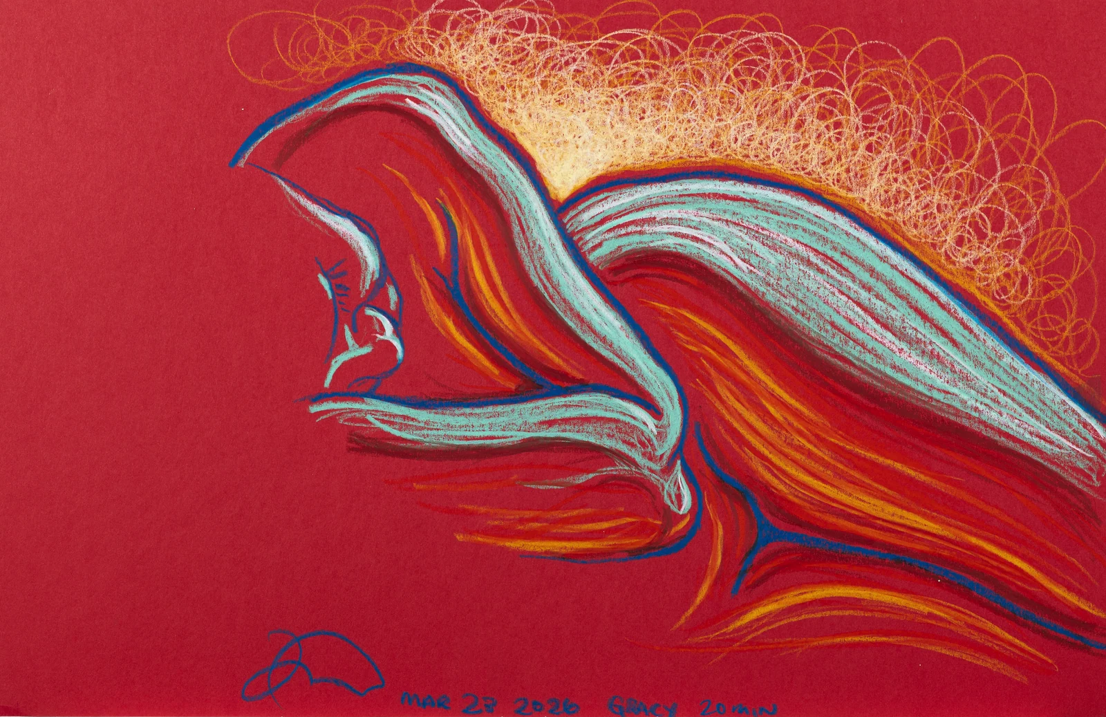 Lying-side figure by Riley Adamson