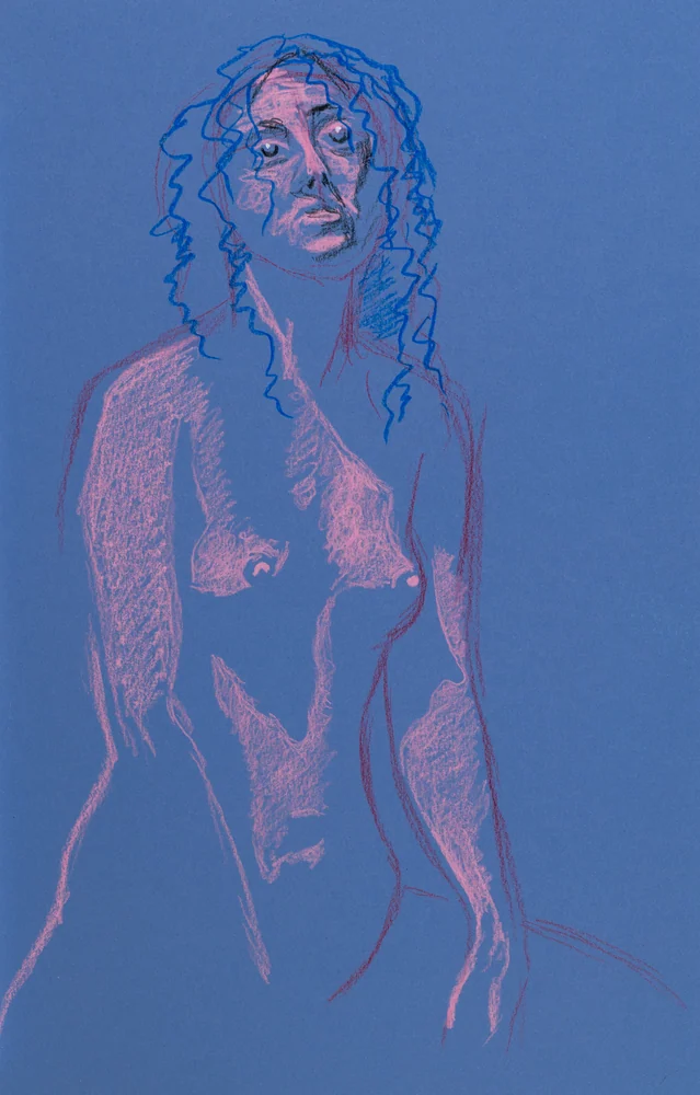 Seated figure, front view by Riley Adamson