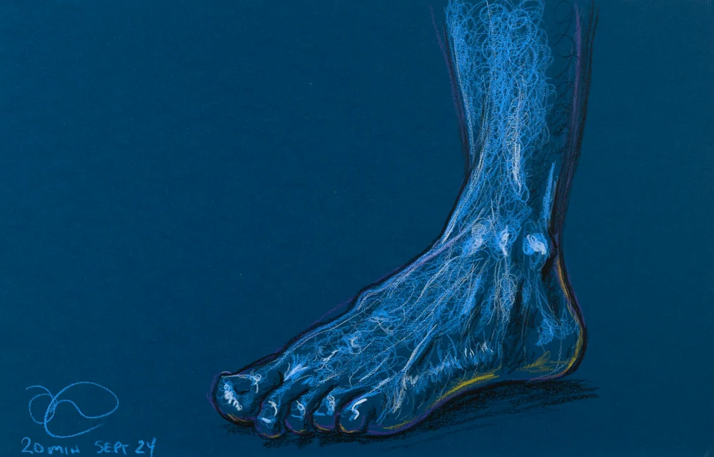 Standing figure, side view by Riley Adamson
