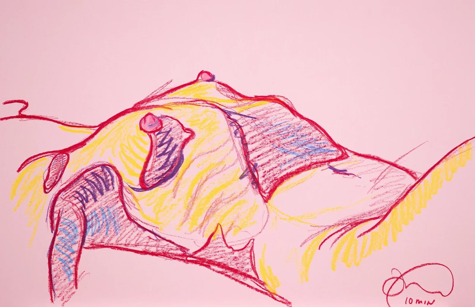 Lying-supine figure, side view by Riley Adamson