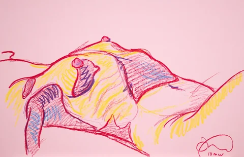 Lying-supine figure, side view by Riley Adamson