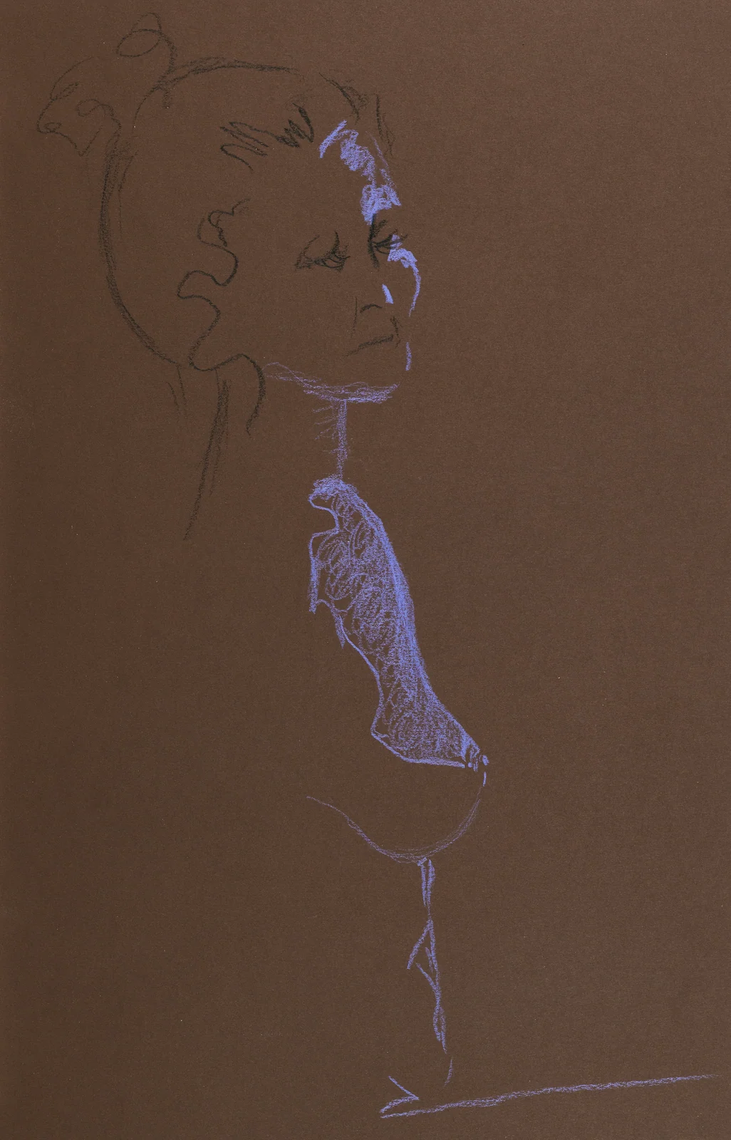 Standing figure, side view by Riley Adamson
