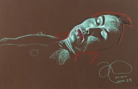 Figure drawing, side view