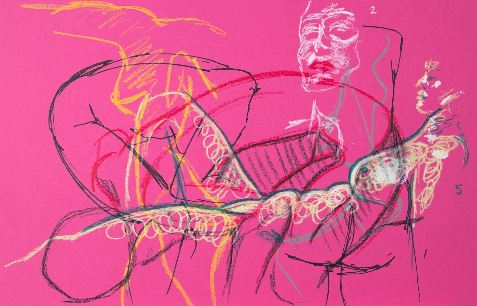 Gesture sheet, 3 poses by Riley Adamson