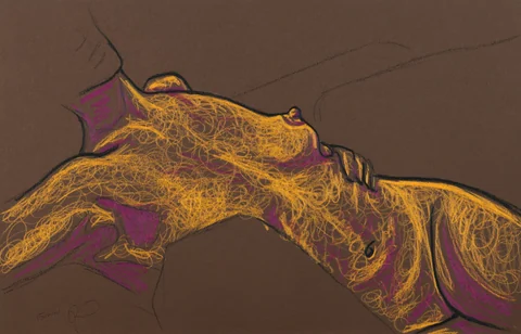 Lying-supine figure, side view by Riley Adamson