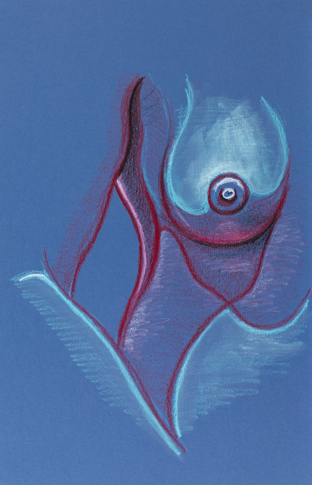 Seated figure, front view by Riley Adamson