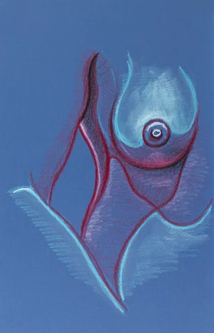 Seated figure, front view