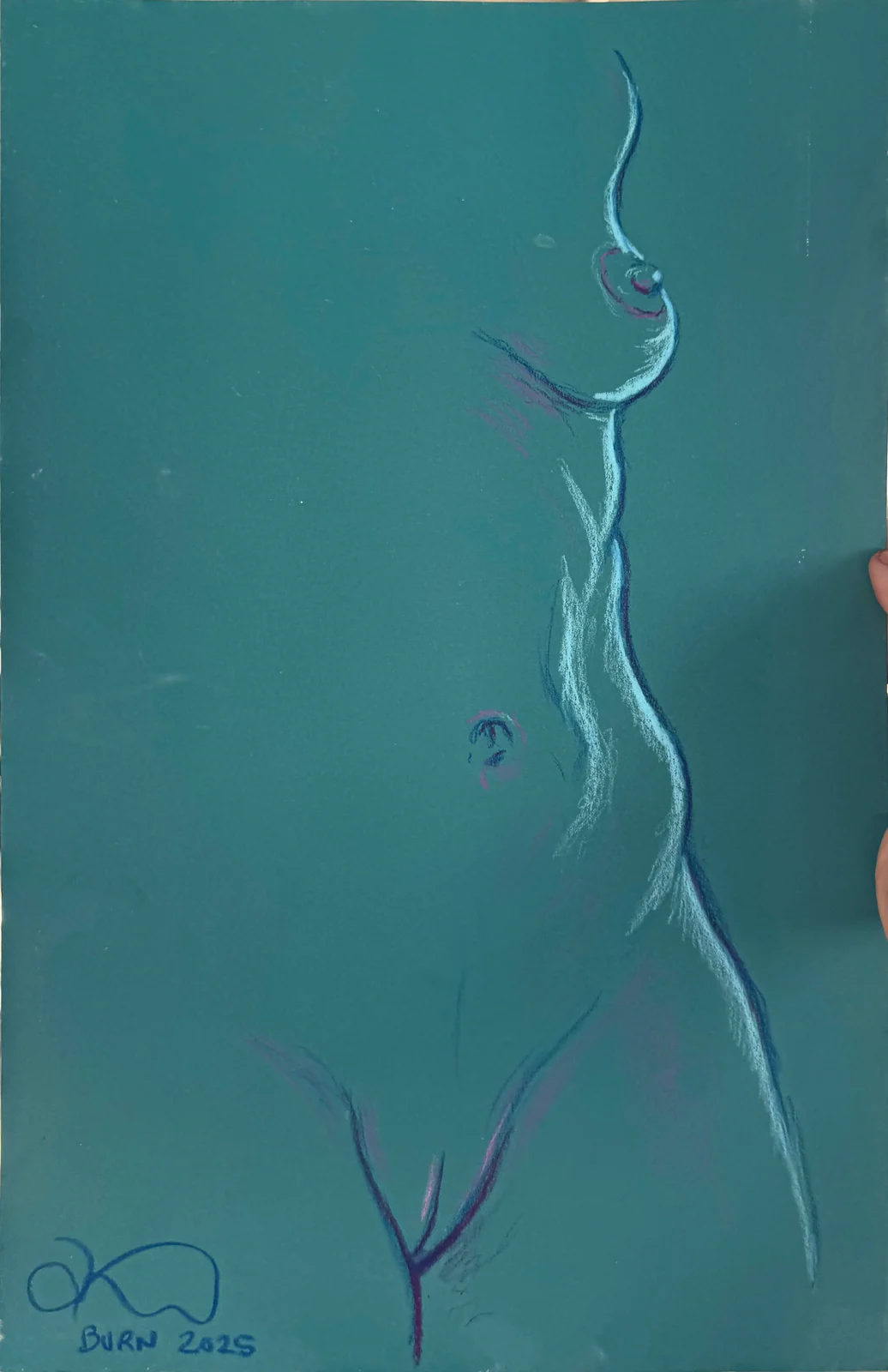 Standing figure, side view by Riley Adamson