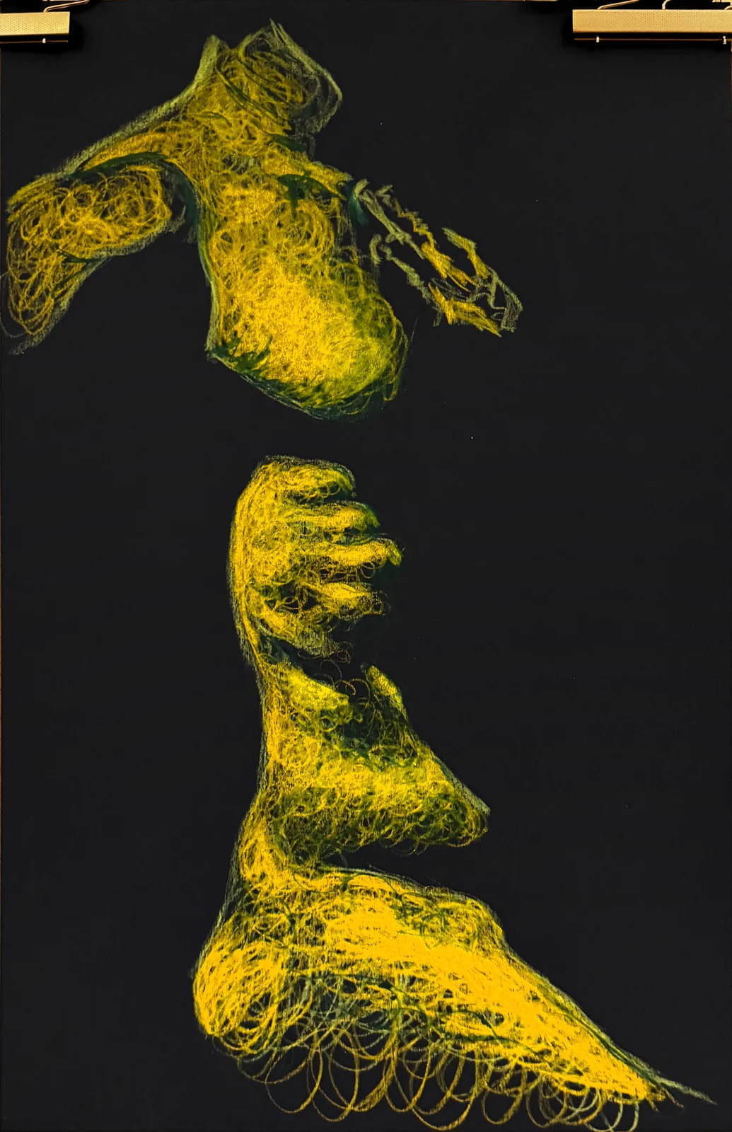 Seated figure, side view by Riley Adamson
