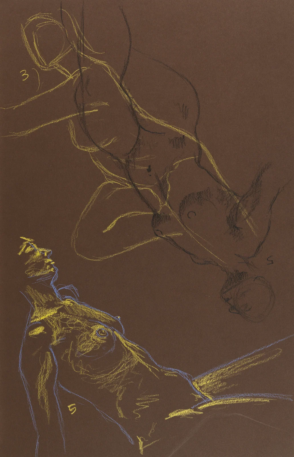 Gesture sheet, 2 poses by Riley Adamson