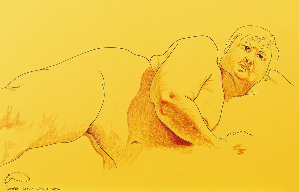 Lying-side figure, front view by Riley Adamson