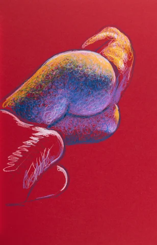 Lying-side figure, from-below view by Riley Adamson