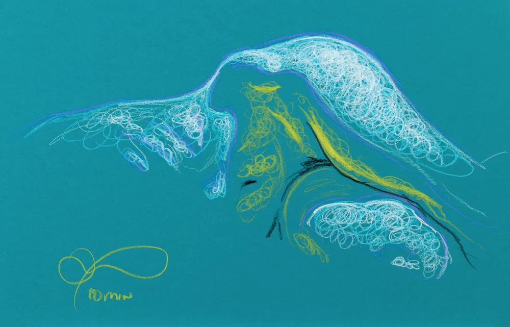 Lying-side figure, front view by Riley Adamson