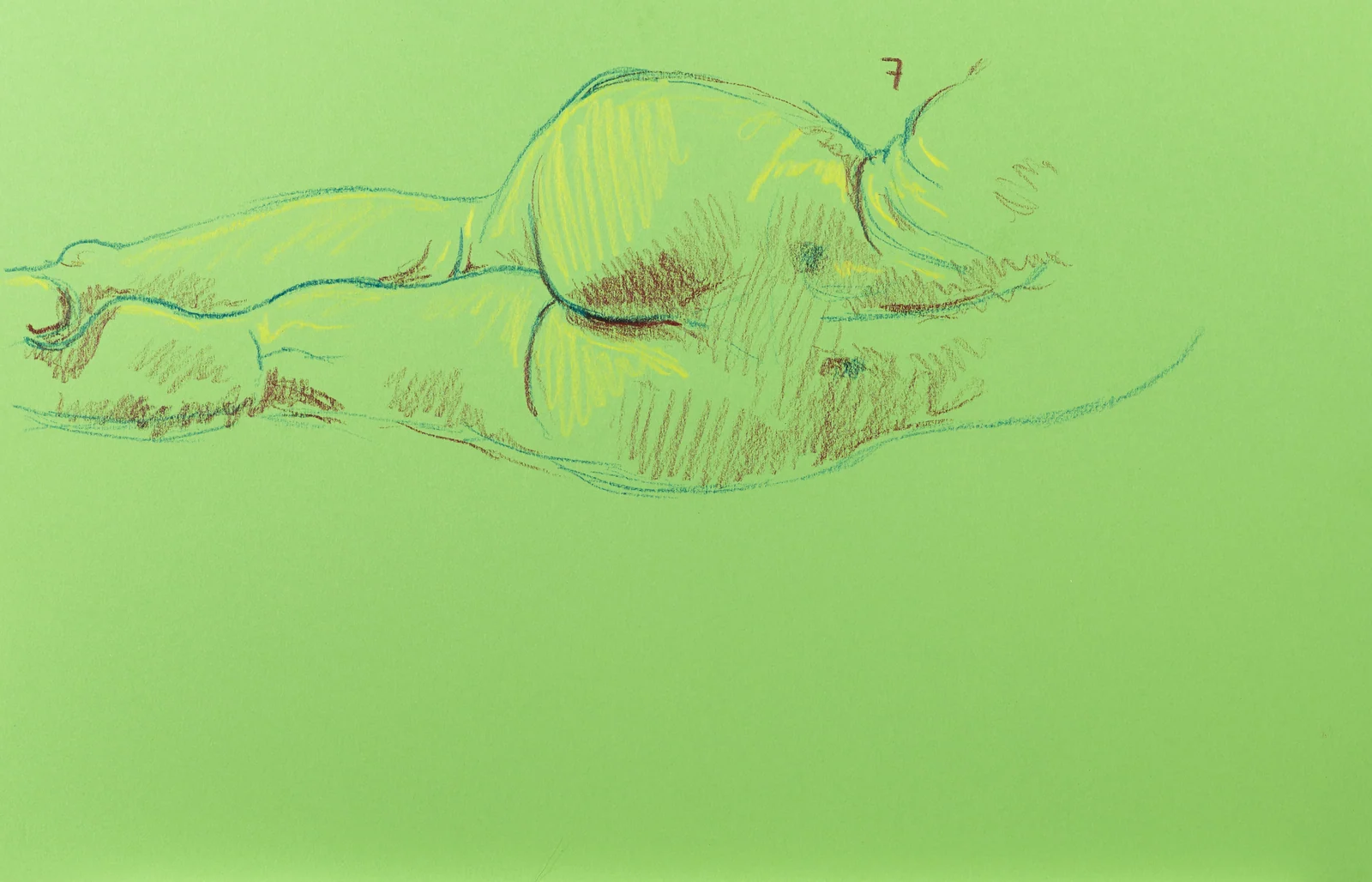 Lying-side figure, side view by Riley Adamson
