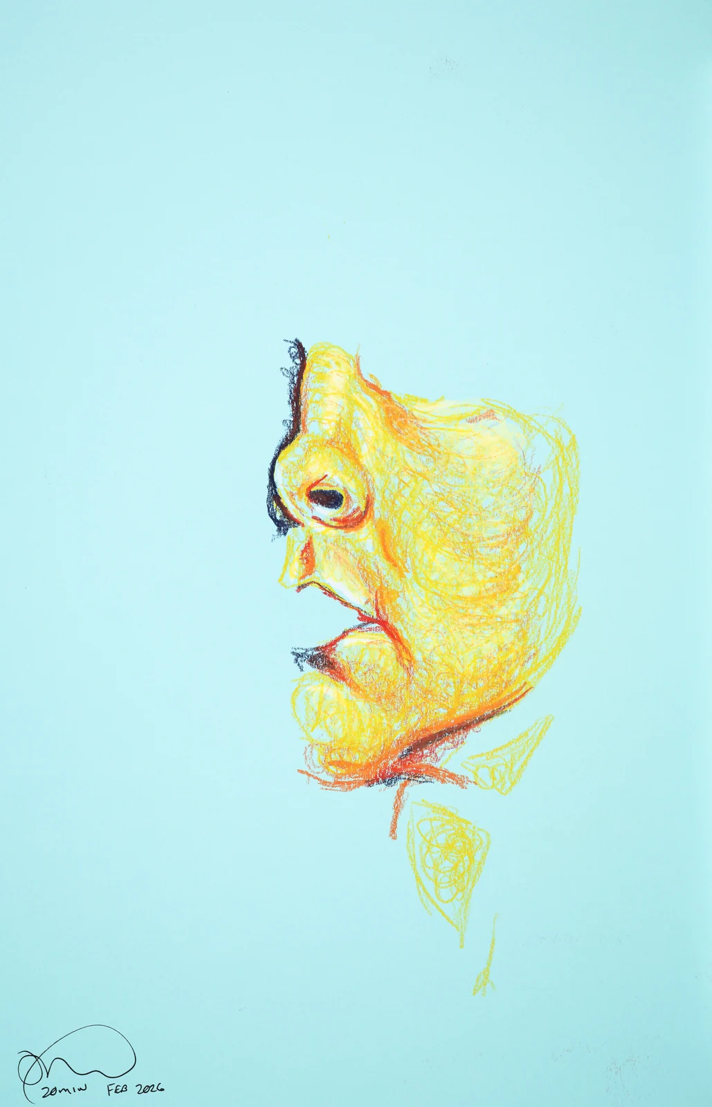 Figure drawing, front view by Riley Adamson