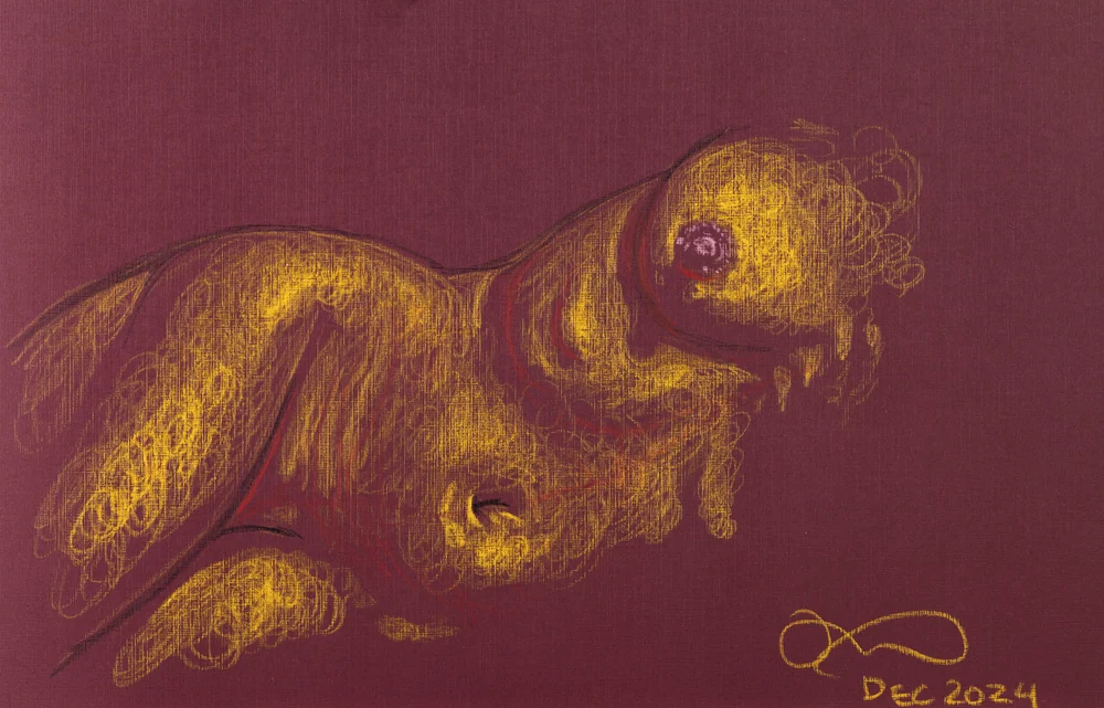 Lying-side figure, side view by Riley Adamson