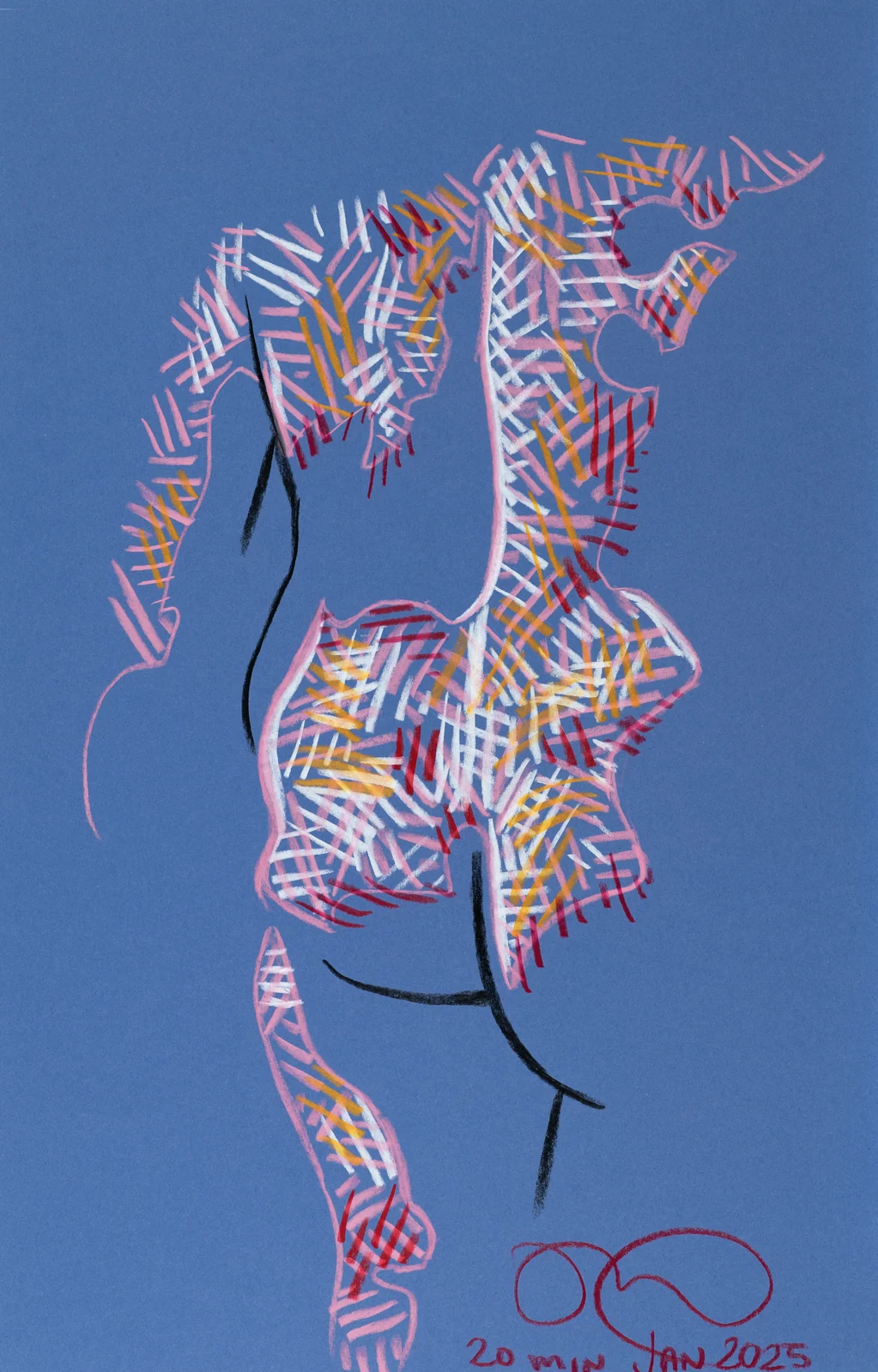 Standing figure, back view by Riley Adamson