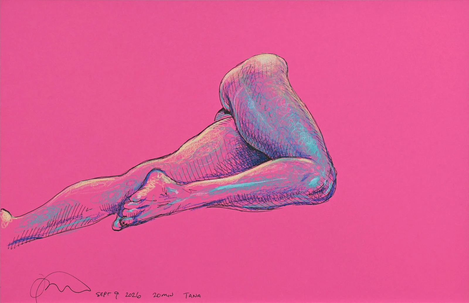 Lying-side figure, side view by Riley Adamson