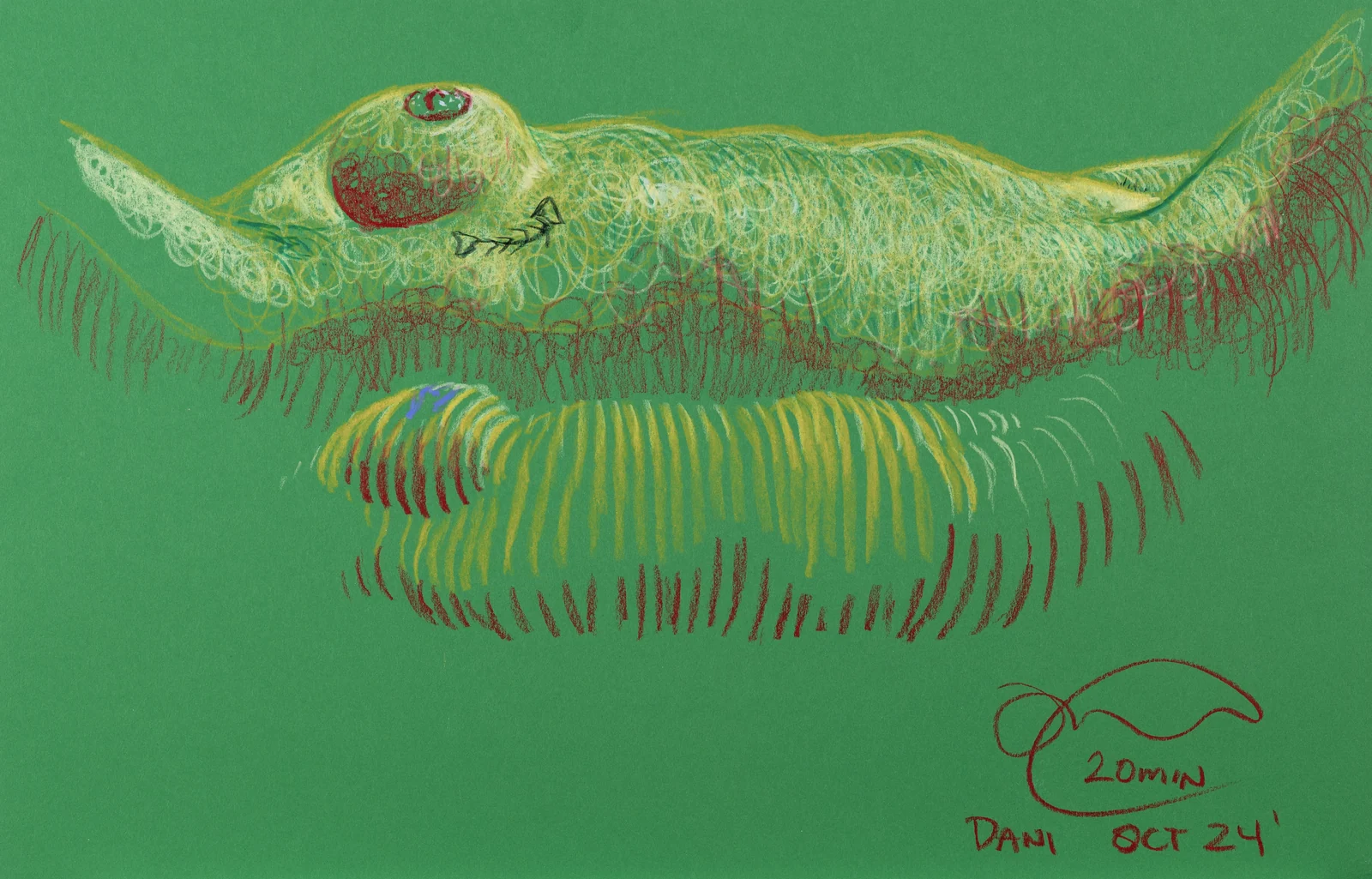 Lying-supine figure, side view by Riley Adamson
