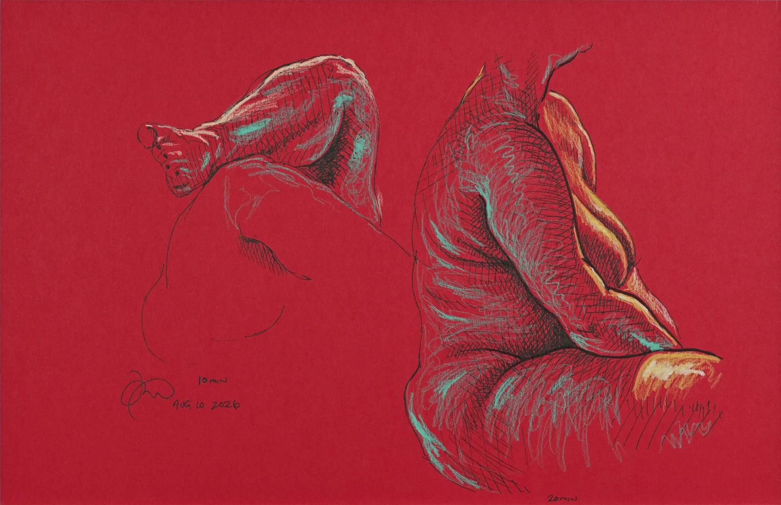 Figure drawing by Riley Adamson