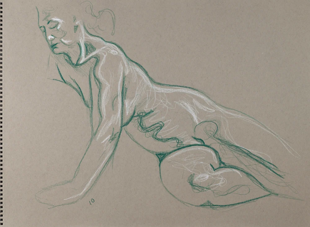 Lying-side figure, side view by Riley Adamson