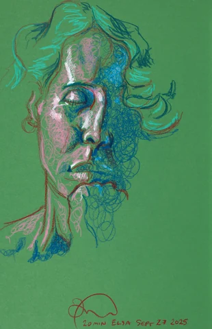 Figure drawing, front view