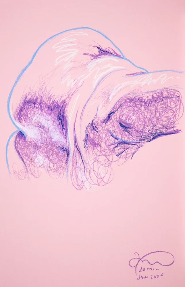 Lying-side figure, from-above view by Riley Adamson