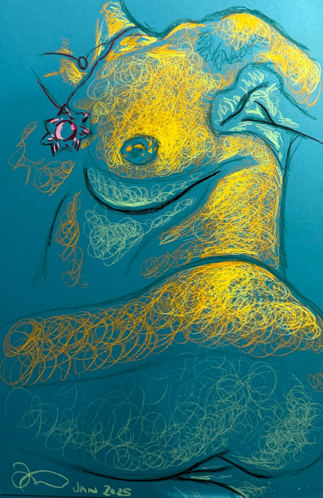 Lying-side figure, side view by Riley Adamson