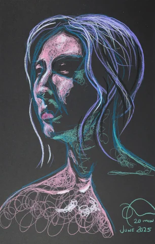 Figure drawing, front view