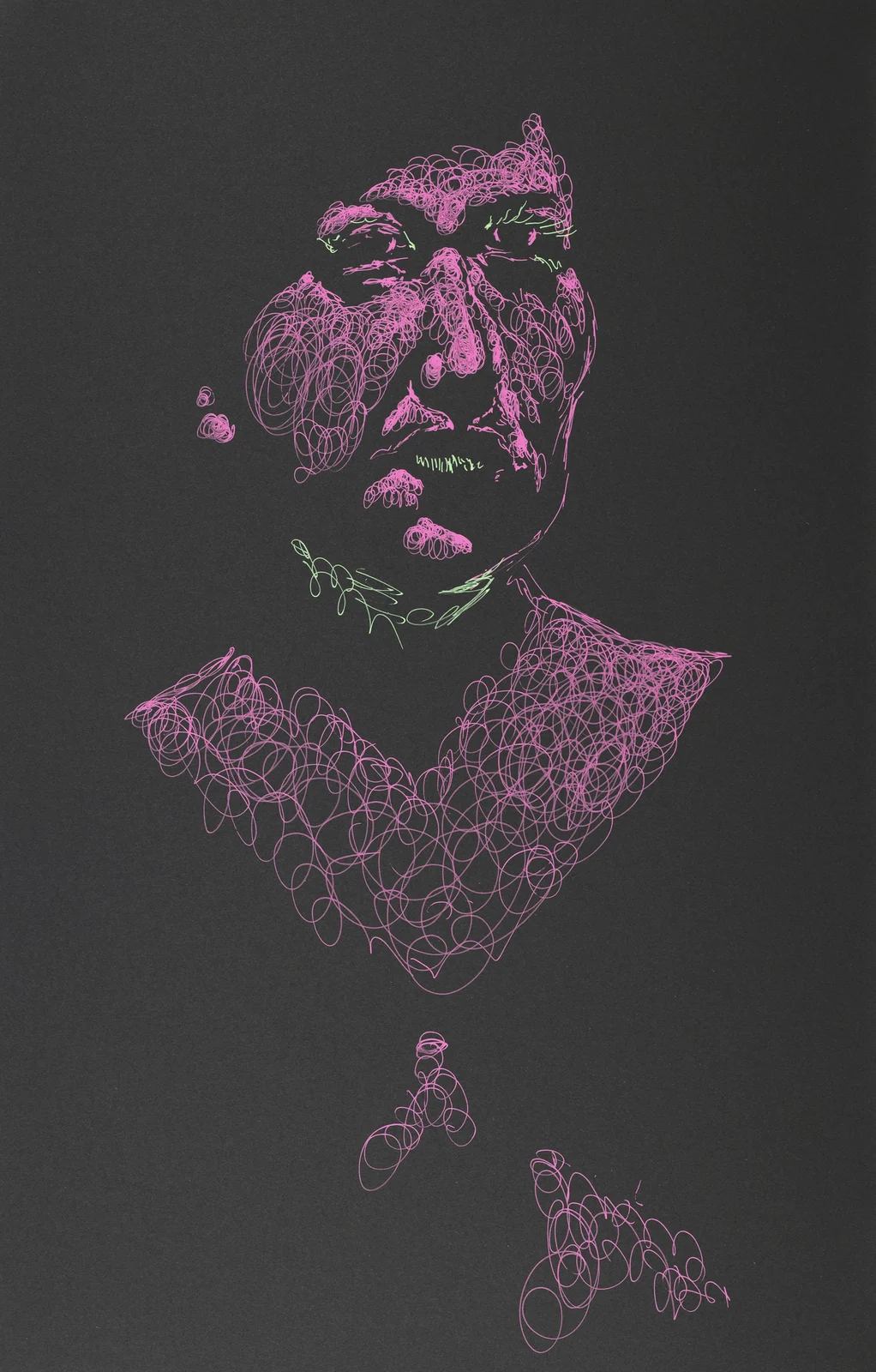 Seated figure, front view by Riley Adamson