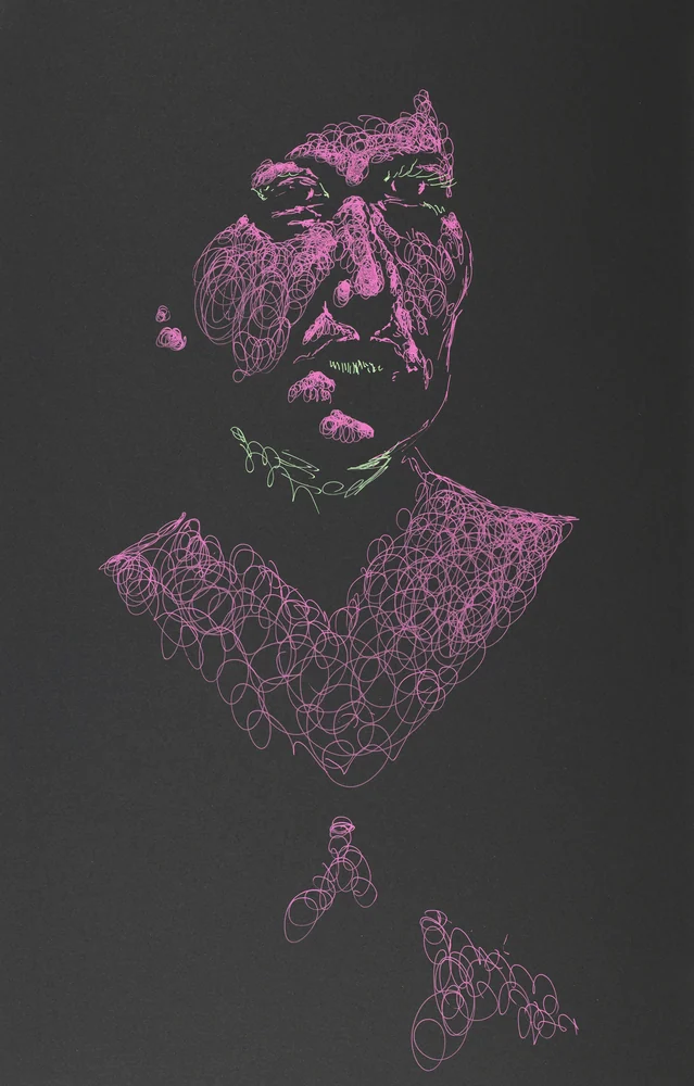 Seated figure, front view by Riley Adamson