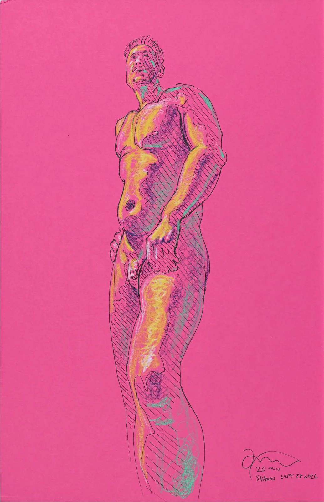 Lying-supine figure, from-above view by Riley Adamson