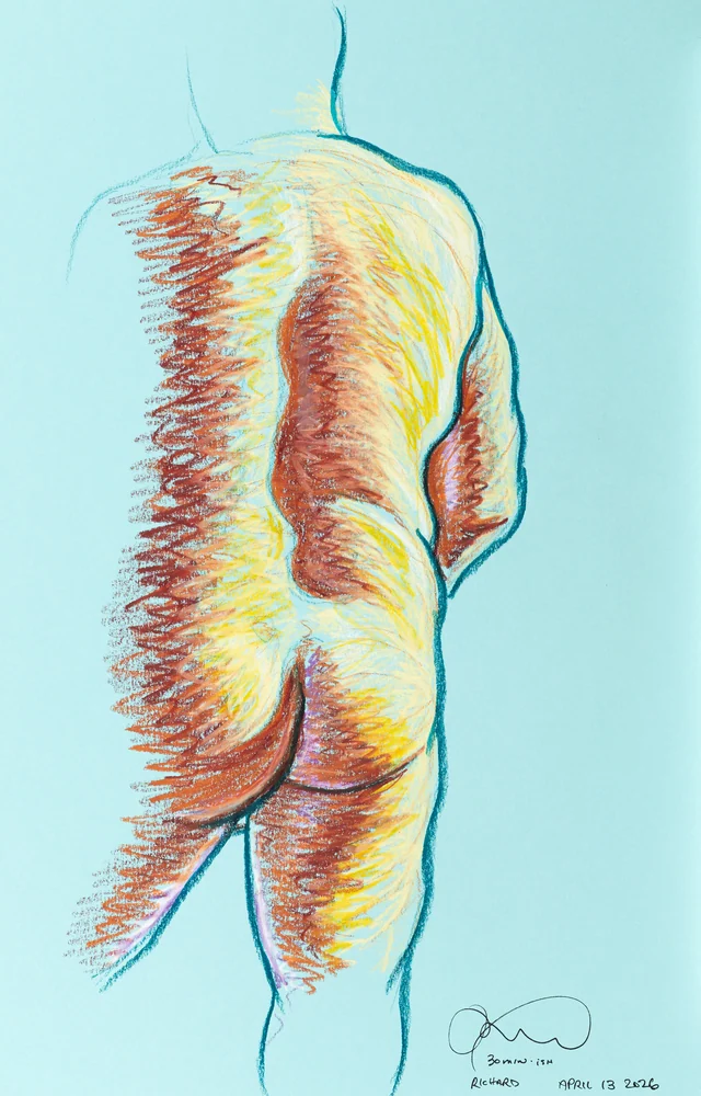 Standing figure, back view by Riley Adamson