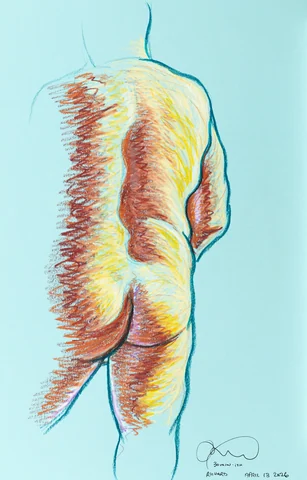 Standing figure, back view by Riley Adamson