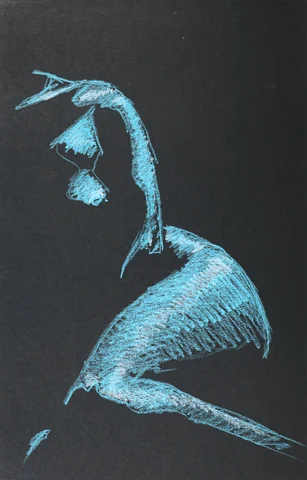 Lying-side figure, side view by Riley Adamson