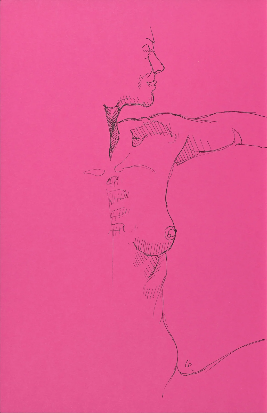 Lying-side figure, side view by Riley Adamson