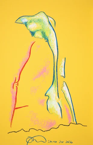 Standing figure, back view by Riley Adamson