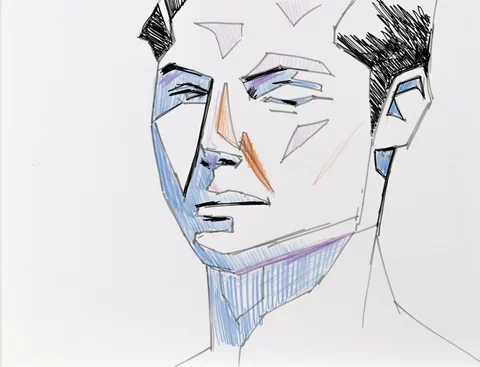 Figure drawing, front view