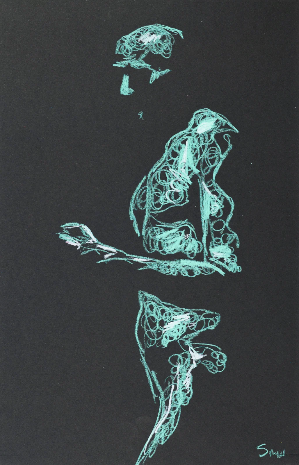 Standing figure, side view by Riley Adamson